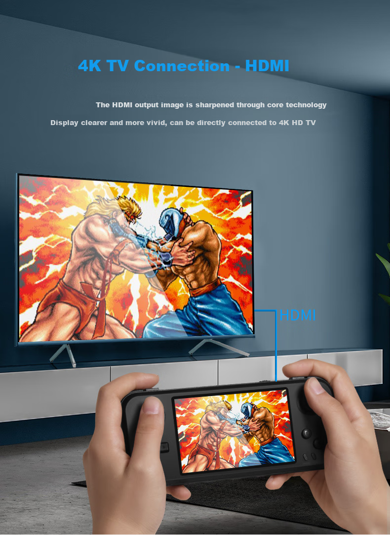 Xiaobawang Q400 Game Console, PSP Handheld, Switch Dual Joysticks, HD Screen, GBA Classic Arcade Games, Supports Multiplayer Battles, Portable Handheld Console 10
