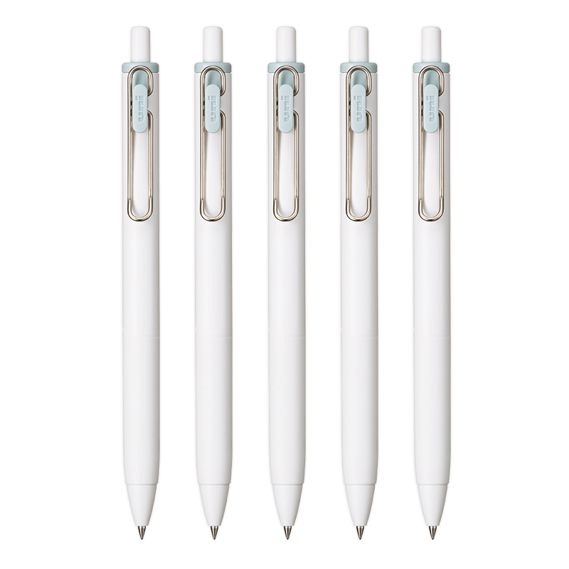 Uni-Mitsubishi Uni-Ball One Series, Small Concentric Core Xilin Grass Blue Gel Pen, High Aesthetic Value, 0.5mm Signing Pen, UMN-S 5 Pieces