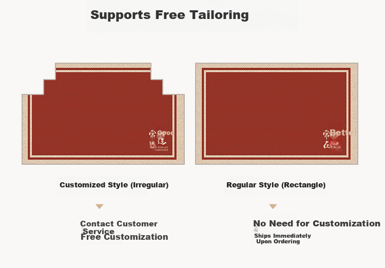 Shengwalunding Entrance Mat, Doorway Foot Mat, Red Carpet, High-End Safe Entry And Exit, Foyer, Cuttable, Non-Slip, 60*90cm 21