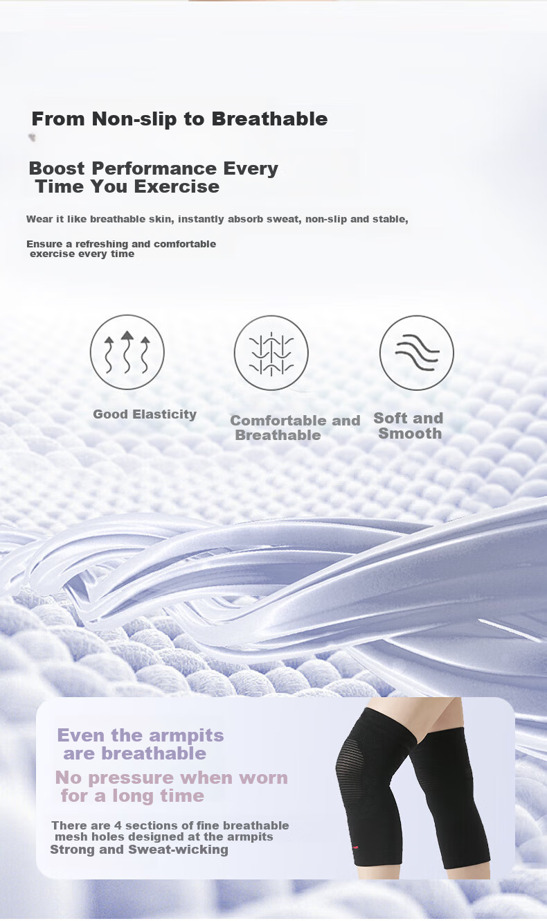 AURBOSHI Japanese Imported Professional Breathable Sports Knee Brace for Meniscus Injury, Basketball, Running, Hiking, Suitable for Men And Wome 10