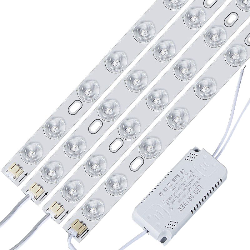 FSL Foshan Lighting LED Strip Light Full Spectrum Retrofit Strip Replacement H Tube Light Source Module Ra97 High CRI 50W 52cm Tri-color One-to-Four