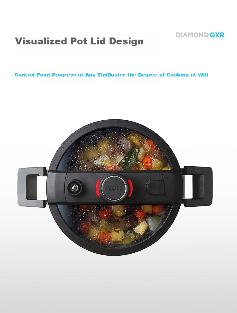 WOLL German Imported Non-Coated Non-Stick Micro-High Pressure Cooker, Home Soup Pot, Micro-Pressure Pot 2