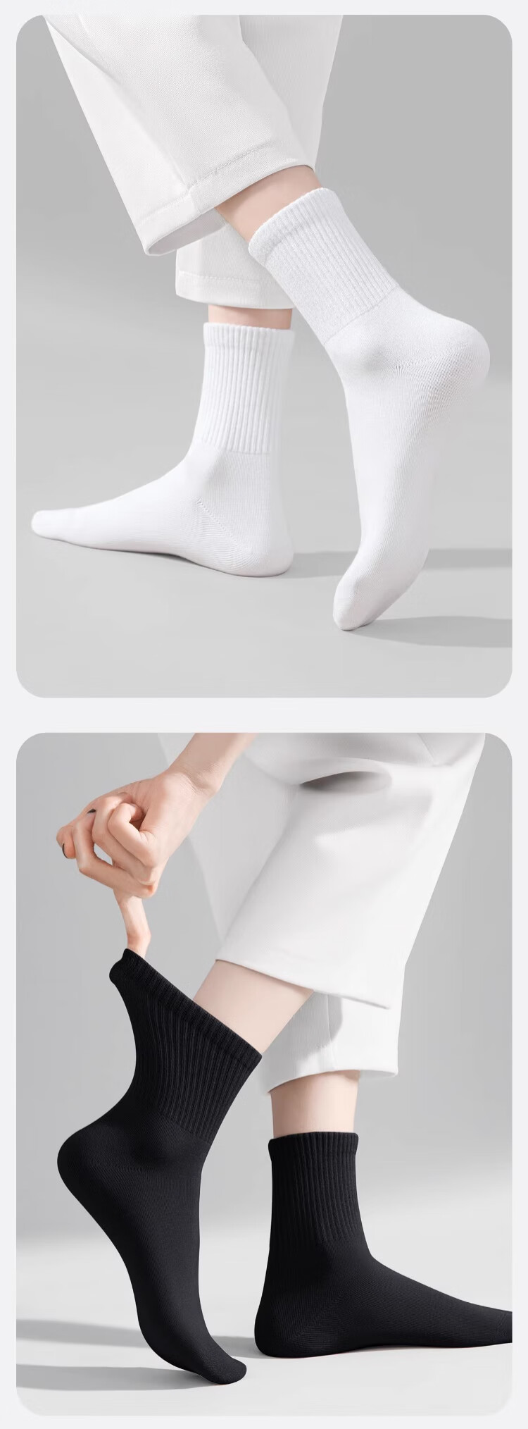 BADIGAO Disposable Socks for Men, Daily Wear, Extra Large Size, Thick Spring And Summer Socks, Mid-Calf Length, Travel-Friendly, No-Wash, Odor-Resistant 19