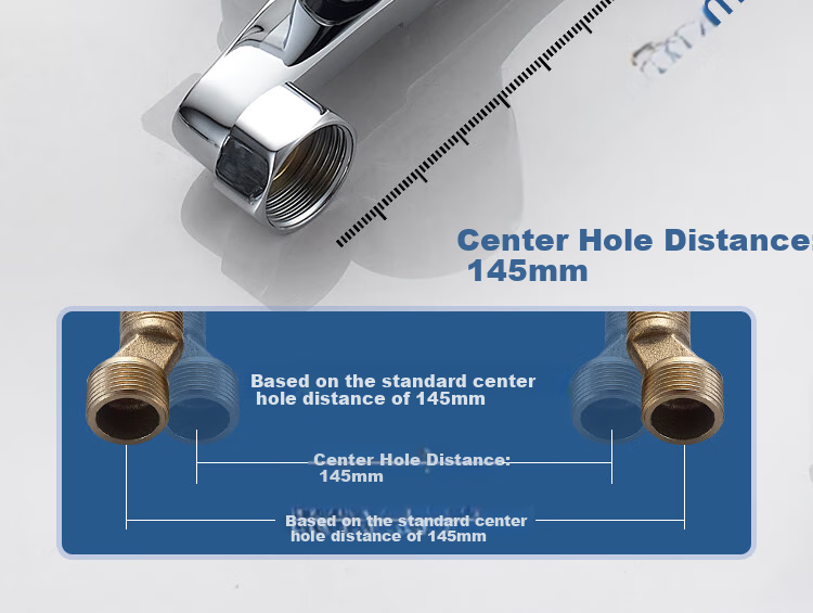 MEJUE Brass Bathroom Faucet Shower Head Set, High-Pressure Shower Head Bathtub Shower Set Z-1497 12