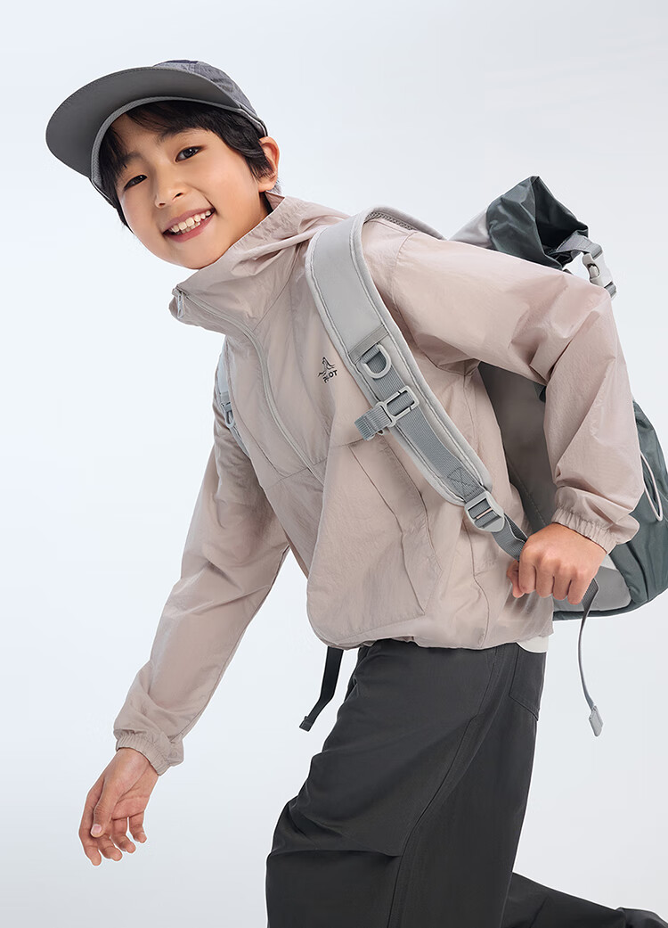 Pelliot [Xiao Sen Lin] Outdoor Children's Sun Protection Clothing, Summer Lightweight, Boys And Girls Sun Protection Jacket, 135212023, Purple, Size 160 3
