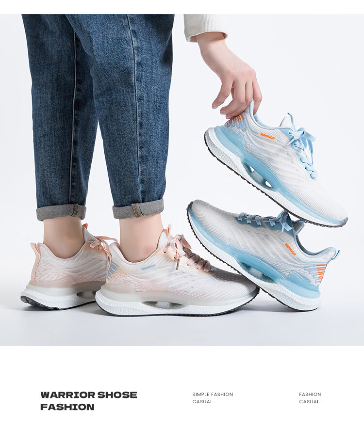 Warrior Women's Sports Shoes Casual Running Shoes for Women Summer 2026 Pink Beige Size 36 (230mm) 13