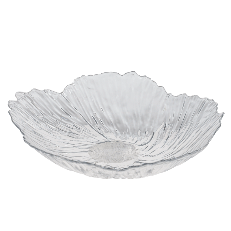 CAIZHI Fruit Plate for Home Living Room, Luxurious Candy Nuts Snacks Dried Fruit Storage Tray, Transparent Ice Crystal Fruit Plate CZ6855