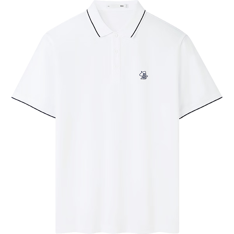 HLA Short-Sleeve Polo Shirt for Men, Three-Body Collaboration Series, Cool And Quick-Dry Short Sleeves for Men in Summer