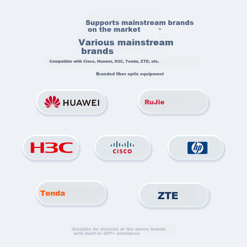 Оптический модуль EB-LINK 10 Gigabit, одномодовый, двухволоконный, 1310 нм, совместимый с Huawei/RIEGL/ZTE/Hikvision, до 10 км