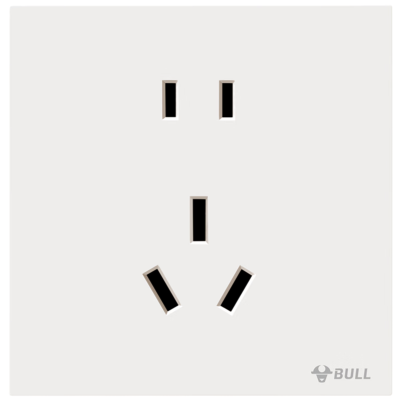 BULL G57 Butterfly Wing Ultra-Thin Skin-Feel Switch Socket Two-Hole 10A Three-Hole 16A Socket G57Z227 Beige White