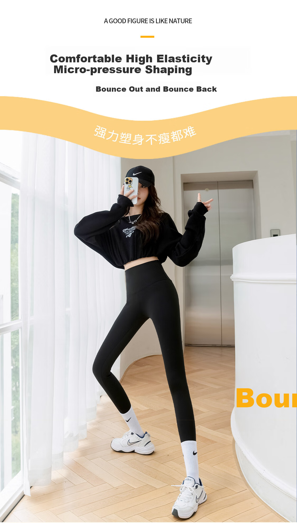LangSha High-Waisted Tummy Control Leggings for Women, 400g Slimming Thermal Underwear, Warm Cotton Pants Suitable for Yoga, Butt-Lifting And Outdoor Wear 12