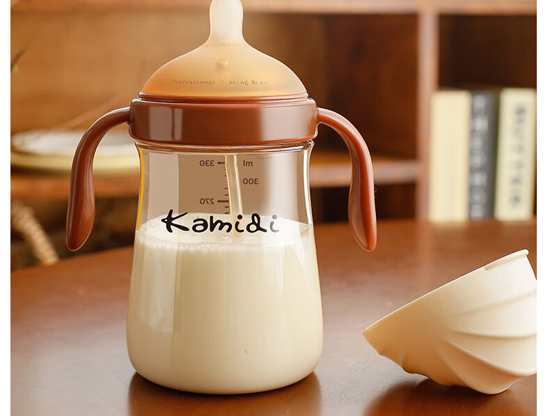 Kamidi Baby Shell PPSU Bottle for 8 Months And Above, Gravity Ball Milk Bottle for Toddlers, 330ml 2