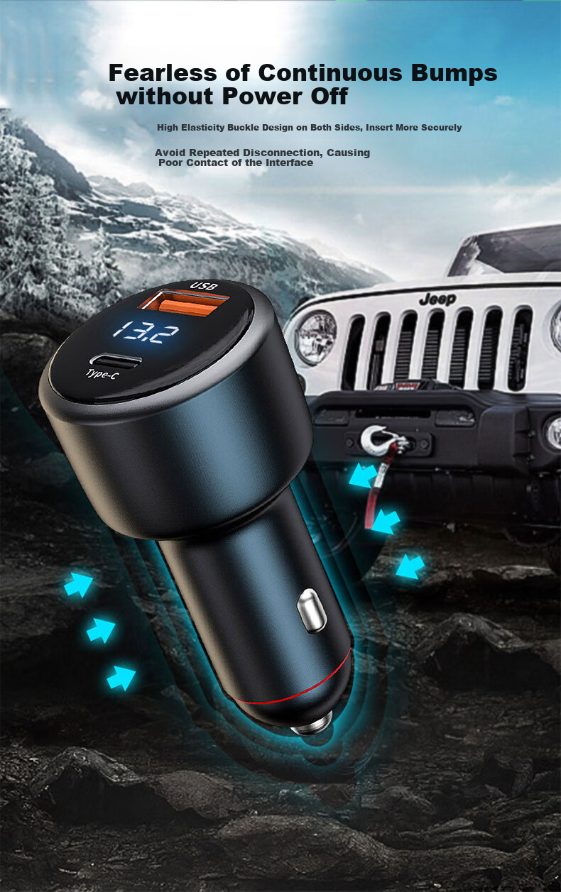 Niuman Car Charger, Super Fast Charging, Suitable for Laptops, Huawei, Xiaomi, OPPO, Apple, Honor 10