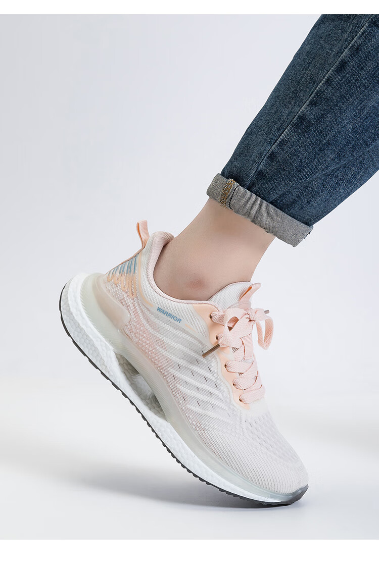 Warrior Women's Sports Shoes Casual Running Shoes for Women Summer 2026 Pink Beige Size 36 (230mm) 14