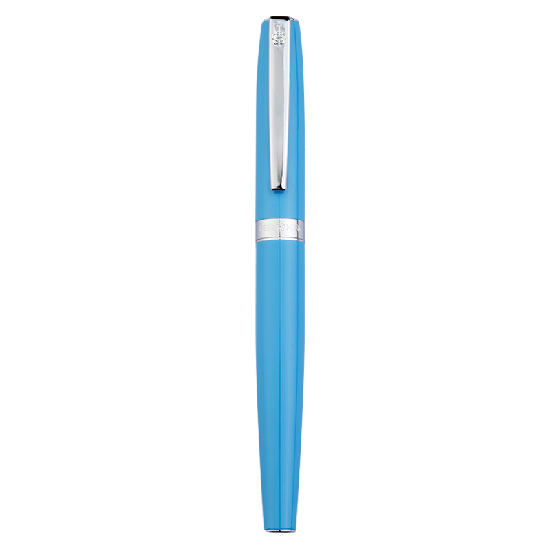 HERO Fountain Pen 382 Business Office Student Daily Writing Iridium Gold Signature Ink Pen, Fine Nib, Light Blue
