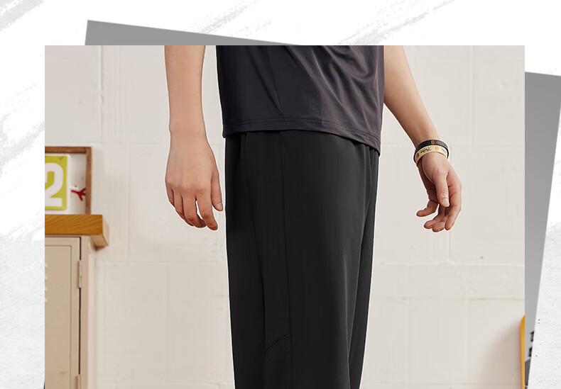 361° Men's Pants, AG Casual Trousers, Sports Pants, Loose-Fitting Running Pants, New Style with Elastic Cuffs, Sweatpants, 652511704-3 3