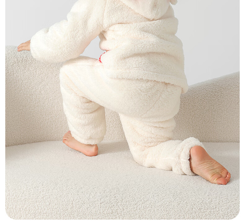 Betis Children's Winter Fleece Pajama Set Thickened Cotton-Padded Warm Homewear for Boys and Girls 21