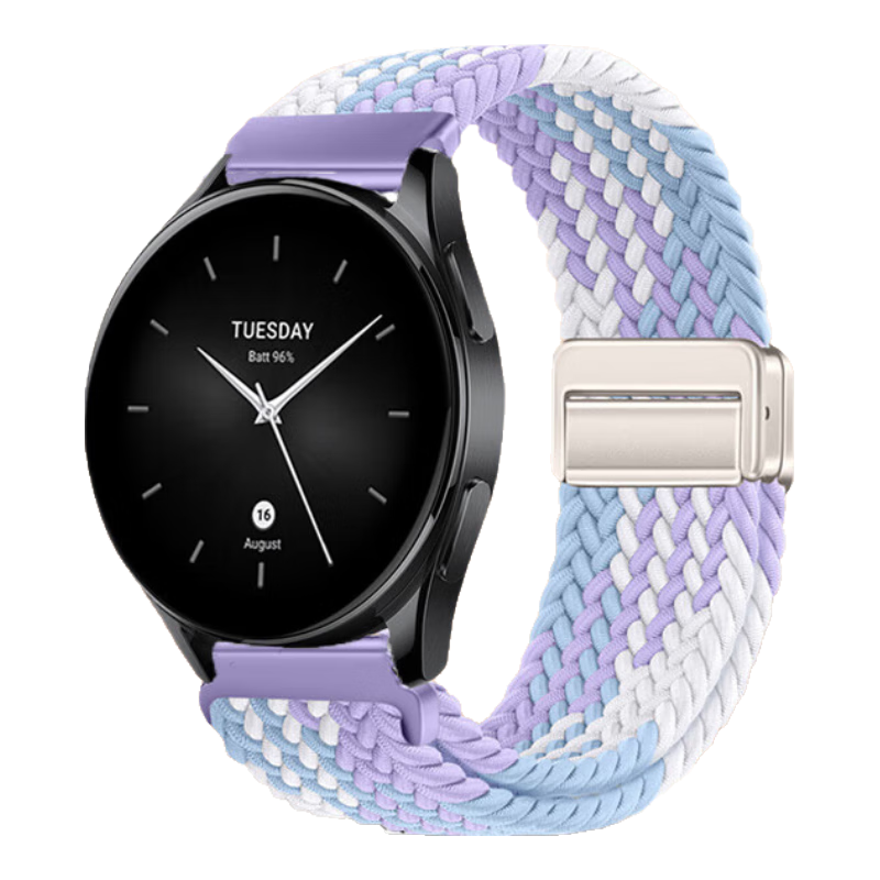 CangHua Compatible with Xiaomi Watch S4 Strap, Xiaomi Watch5/S5/S3/S2/S1Pro/color2/sports Edition/15th Anniversary Watch, Magnetic Nylon Braided Wristband