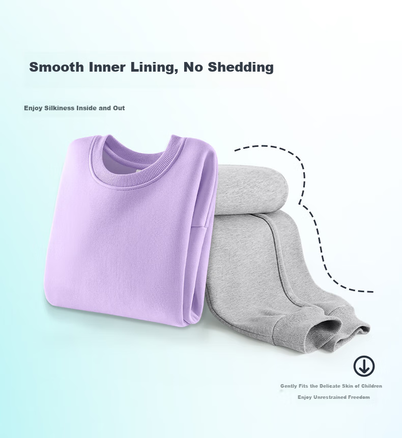Baleno Girls' Spring And Autumn Outfit 2024, Fashionable Round Neck Sweatshirt for Little Girls, Children's Autumn Sweatpants Two-Piece Set 2