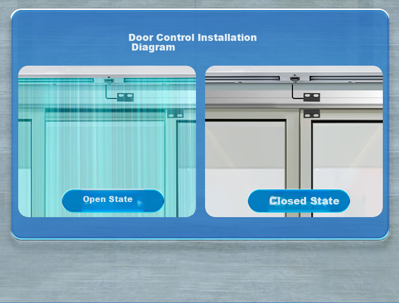 NW (NYYW) Commercial Silent Door Magnetic Sensor Intelligent Start-Stop Energy-Saving Model G6 Door Control, Length 0.9 Meters 3