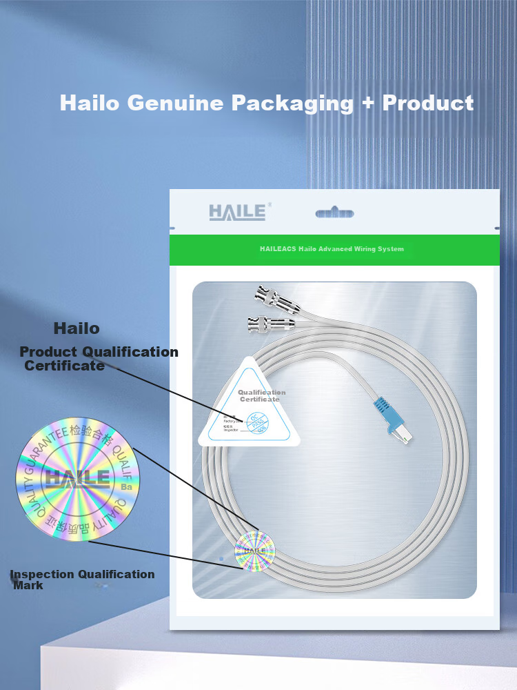 HAILE E1 Two Gigabit Debug Cable, RJ45 to BNC Converter Cable, 1 Meter, HT-RJ45 Default RJ48 Cable Sequence 8