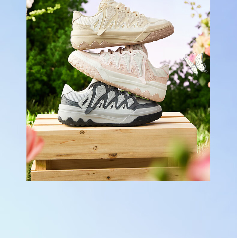 361° Women's Sports Shoes, Spring Leather Retro Couple Sneakers, Style 682516610-2 18