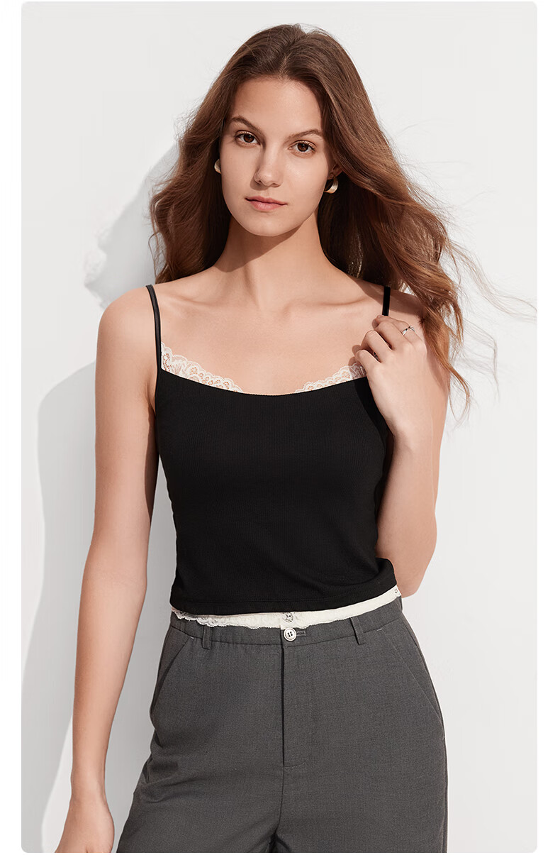 MiiOW Women's Camisole Tank Top [Modal Silk Cool Touch] with Built-In Bra Pads, Beautiful Back Design, Inner Wear Or Outer Wear Base Layer 3