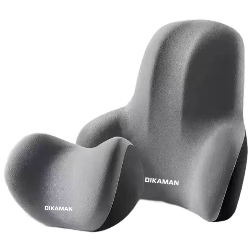 Jingmao Lumbar Support Cushion for Long Sitting, Back Pain Relief, Office Chair Backrest, Seat Pillow with Neck Support