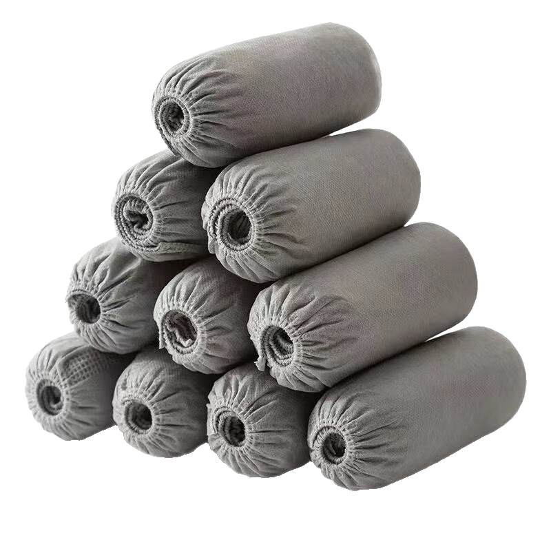 Jtrip Non-Woven Shoe Covers, Large Size Disposable Shoe Covers, Thickened Dustproof Breathable Indoor Wear-Resistant Non-Slip Foot Covers, 100 Pieces