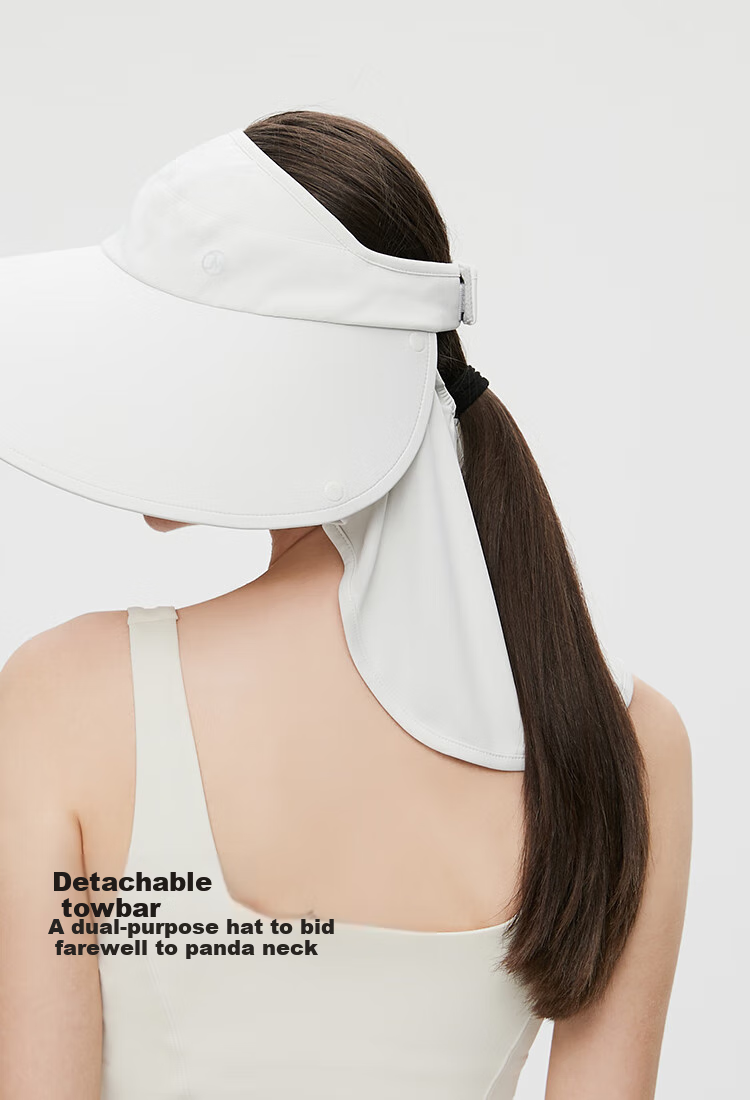 JIUMU Sun Protection Hat for Women, Sun Visor Cap, Sun Hat, Visor Hat, Cool Cap, Summer Outdoor Face-Covering UV Protection Hat for Wome 3
