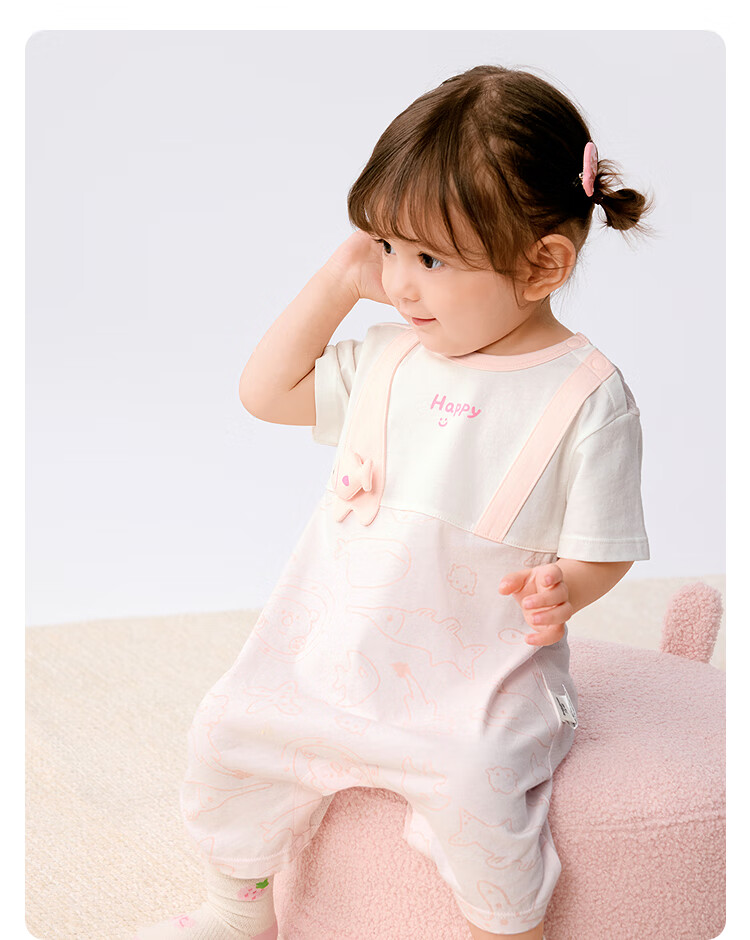 Balabala Baby Newborn Romper Jumpsuit Outfits Summer 2025 [Mall Same Style] 200225120201 13