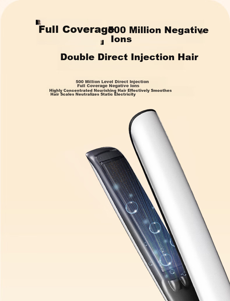 UBelle Hair Straightener And Curling Iron, 500 Million Negative Ions, Gentle on Hair, Dual-Use Straightening Iron And Curling Wand, Flat Iron with Hair Clip, Birthday Gift for Girlfriend Or Wife 6