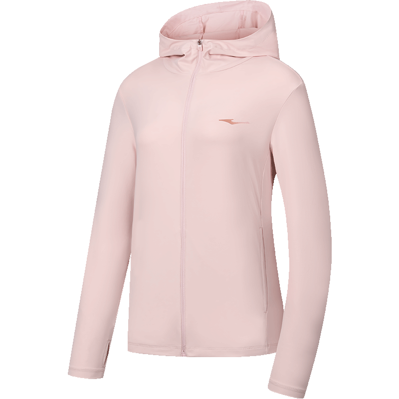 ERKE UPF100+ Sun Protection Jacket for Women, Summer Lightweight Coat, Cool-Feeling Quick-Dry Sports Outerwear