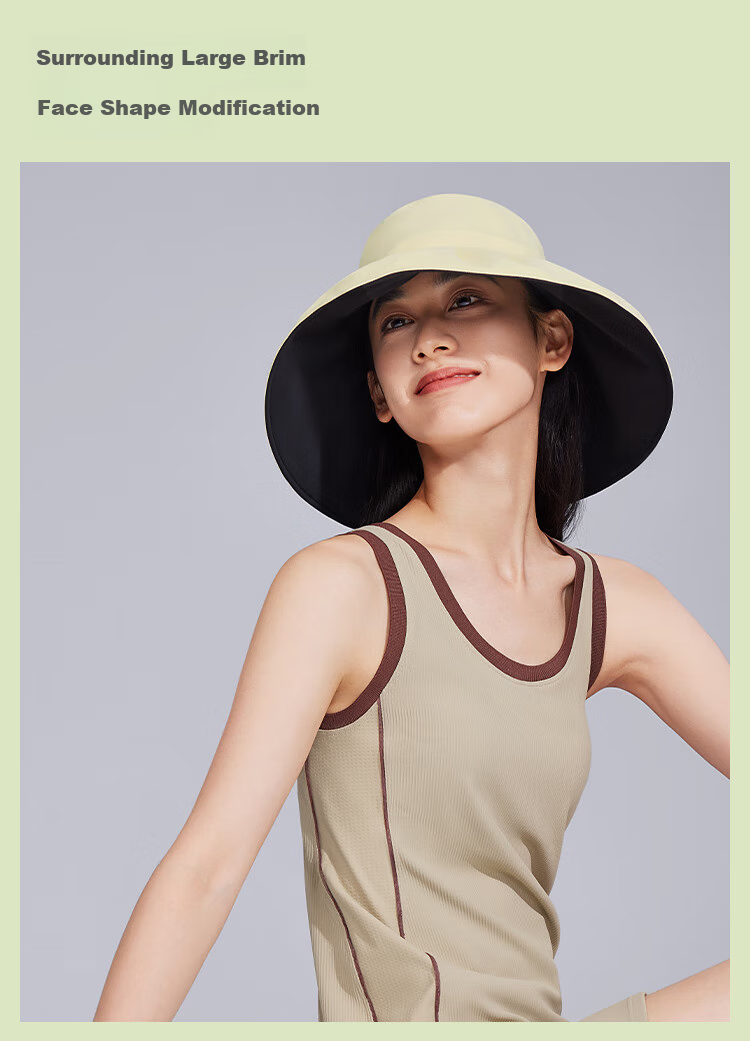 Beneunder Sun Protection Hat Women's Wide Brim Bucket Hat Men's Hiking Sun Hat Full Face UV Protection 12
