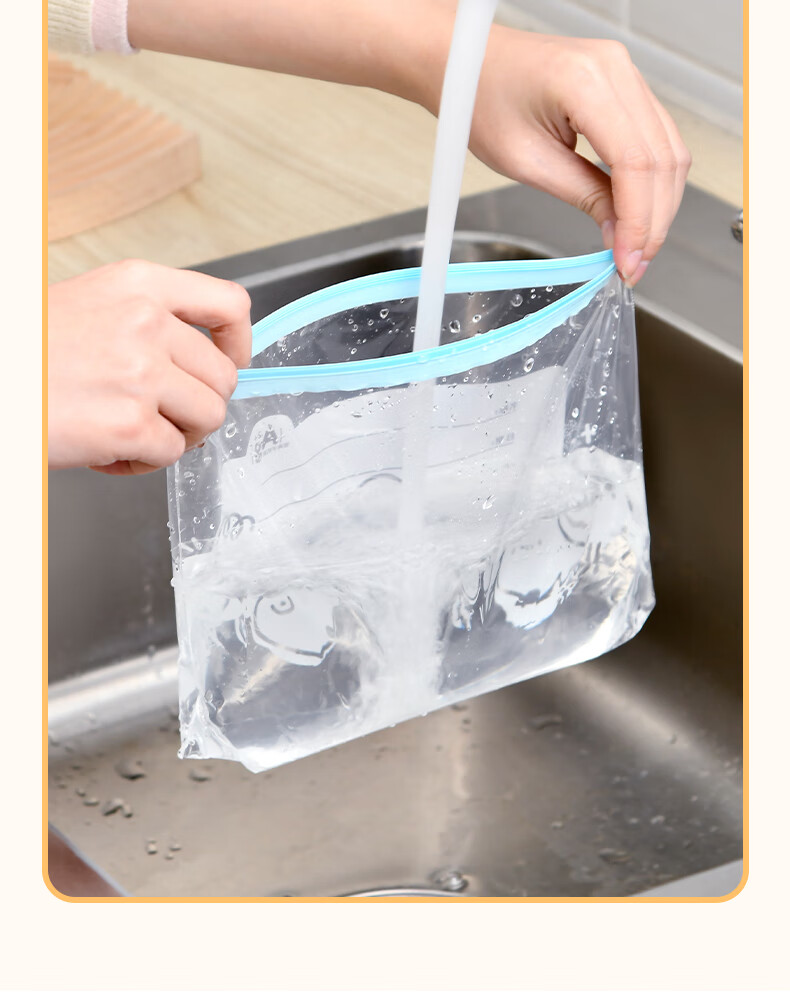 SP SAUCE Antibacterial Fresh-Keeping Sealable Slider Zipper Food Bags Medium + Large Combo 35 Pieces 16