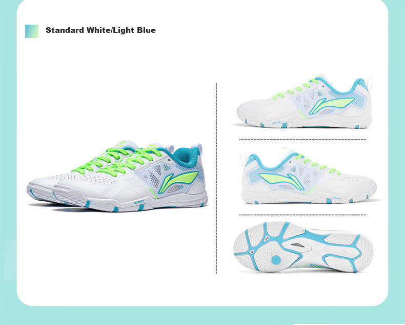 Li-Ning Table Tennis Shoes, Unisex Eagle Eye 2.0 PRO, Shock-Absorbing, Non-Slip, Breathable, Wear-Resistant, for Competition And Training, Sports Shoes, Size 38 10