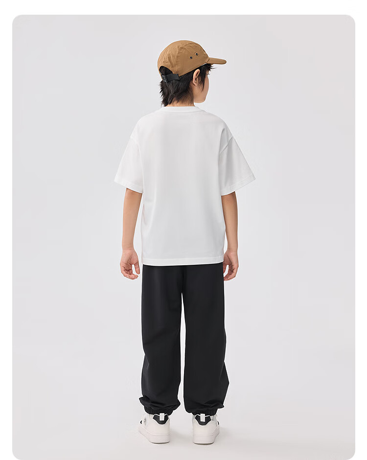 BALABALA Children's Clothing Pants for Boys And Girls, Summer 2025 Loose-Fitting Versatile Twill Long Pants 208225108205 12