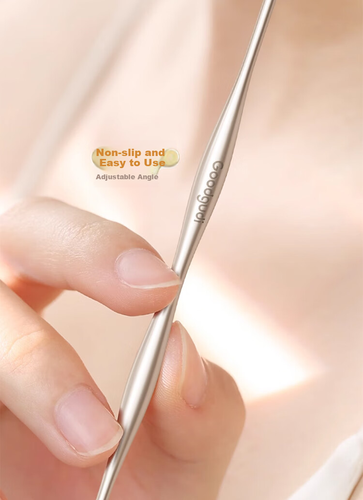 Goood 2-Piece Set, Gentle Double-Ended Ear Pick, High-Quality Smooth Ear Cleaning Tool, Earwax Removal Device 16