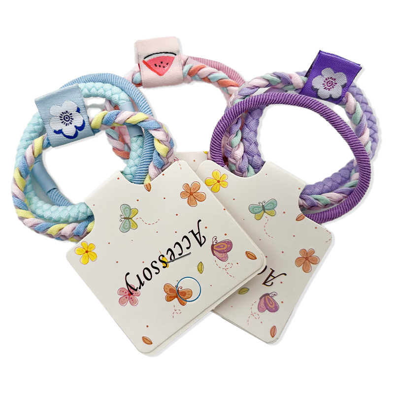 Jiaoxuefei Double-Color Thickened Basic Hair Ties, 9-Pack, Seamless Rubber Bands for Ponytails And Buns