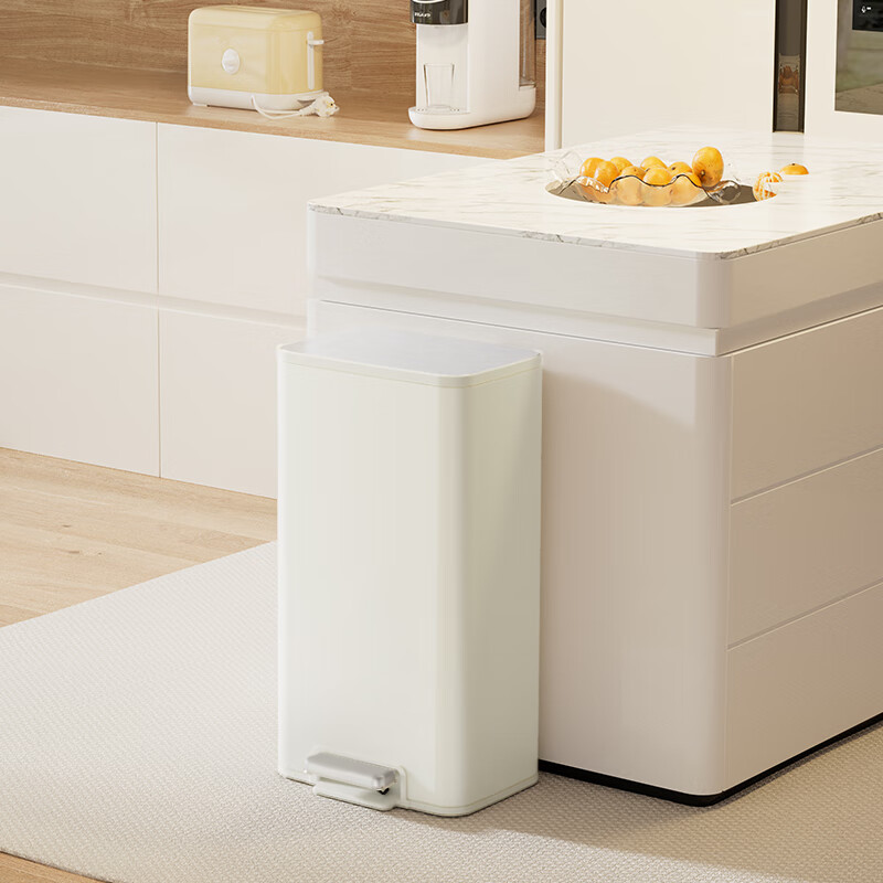 EKO Pedal Trash Can, 15L, Stainless Steel, with Lid, for Kitchen And Living Room, Large Size, Model 9161