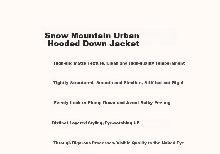 Dme [Xueshan Dushi] Winter 400T Spring Yafang Light Luxury 90% Duck Down Hooded Patchwork Elastic down Jacket for Wome 1