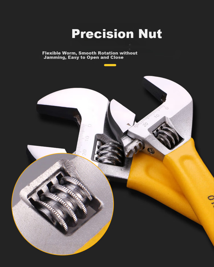 STANLEY B Series Plastic-Coated Handle Adjustable Wide-Mouth Multi-Function Wrench 4"/100mm STAD01004-23 6