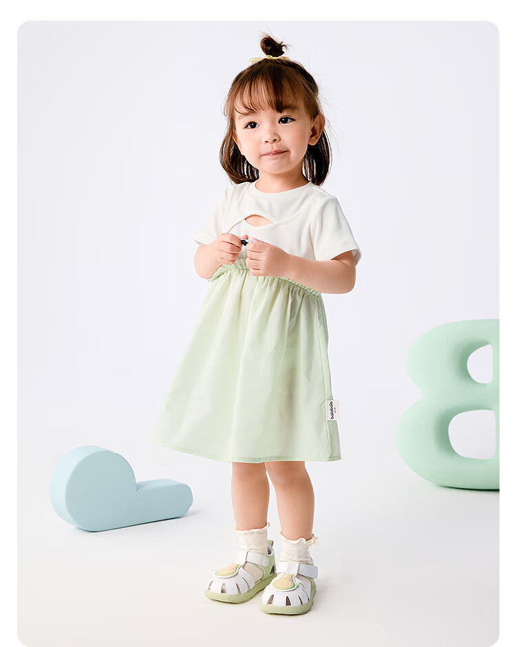 BALABALA Girls' Dress, Baby Girl Skirt, Infant Princess Dress, Summer Outfit, Patchwork, Fashionable And Stylish 10