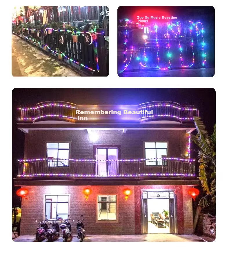 Fanyao LED Light Strip, Outdoor Waterproof Ultra-Bright, Neon Festival Atmosphere Light Strip, 220V Flashing, 144 Beads/meter - 100 Meters 2