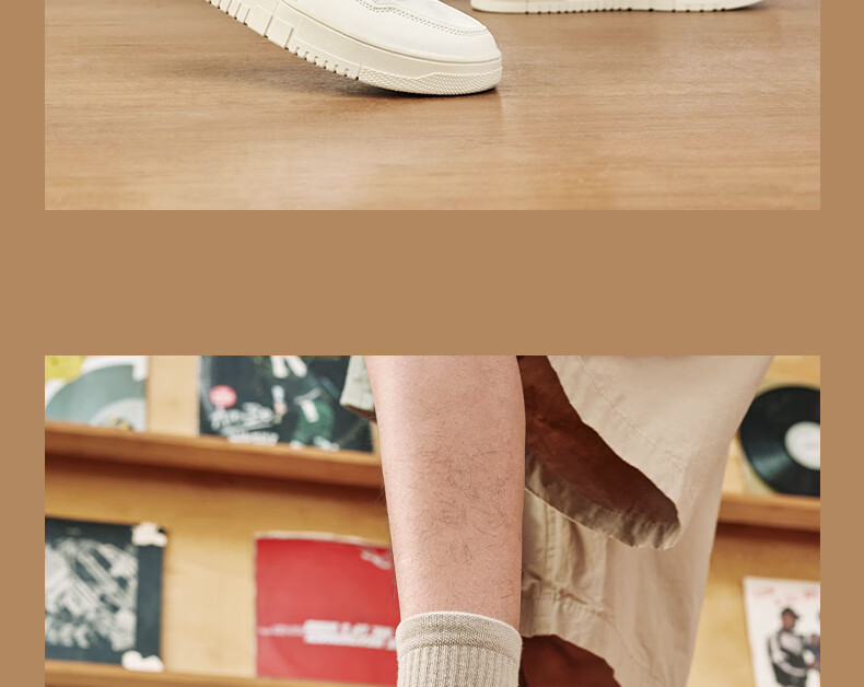 PEAK Air Force One Sneakers for Men, Summer Mesh Breathable Wear-Resistant White Shoes, Soft-Soled Sports Shoes DB520087, Cream White, Size 41 29