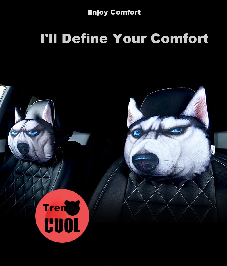 Huashi Car Lumbar Support, Back Cushion Cartoon Pillow Seat Waist Pillow Chair Backrest Car Waist Pad - Erha Style 3