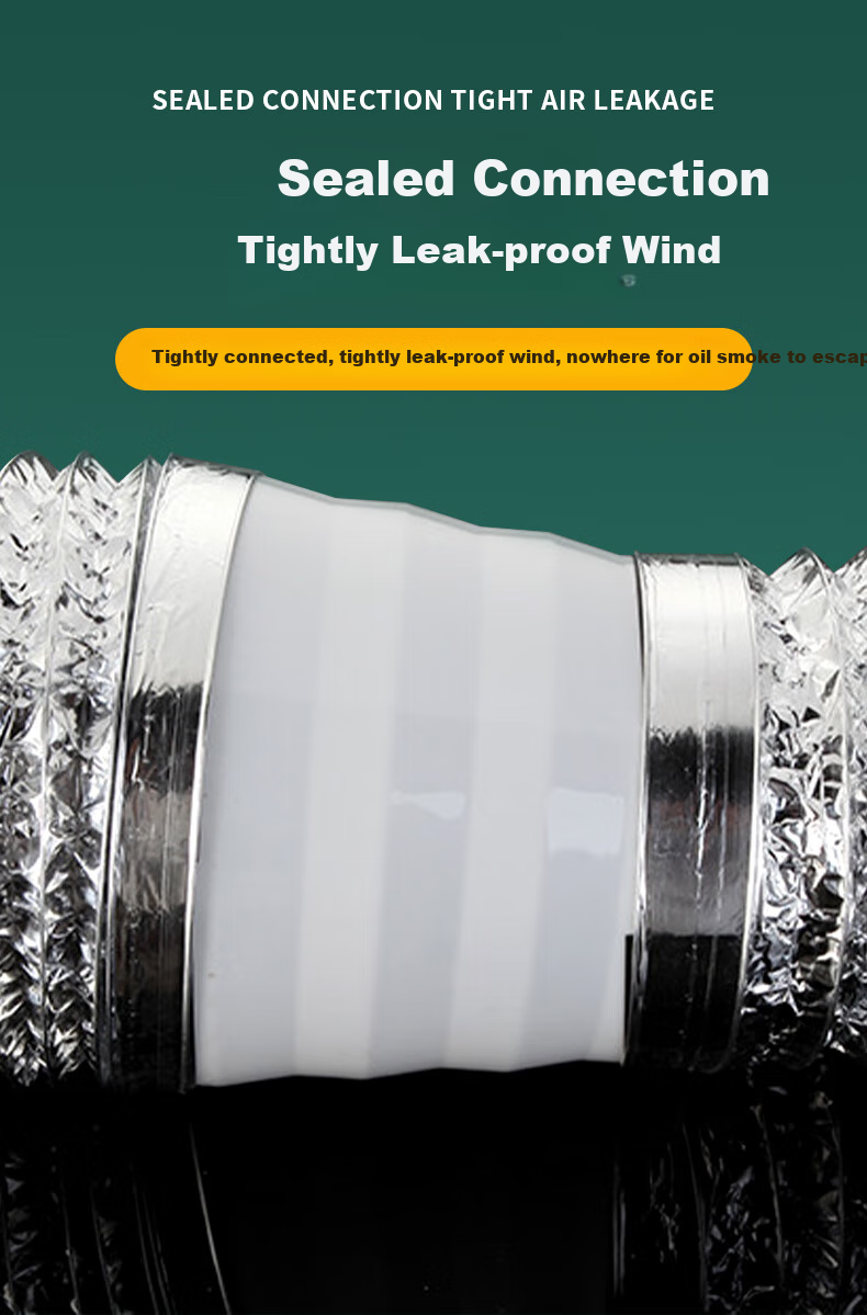 Jingwanhui Range Hood Exhaust Pipe Diameter Converter Adapter, Plastic Ventilation Exhaust Pipe Thickened Diameter Reducer Ring W918 6