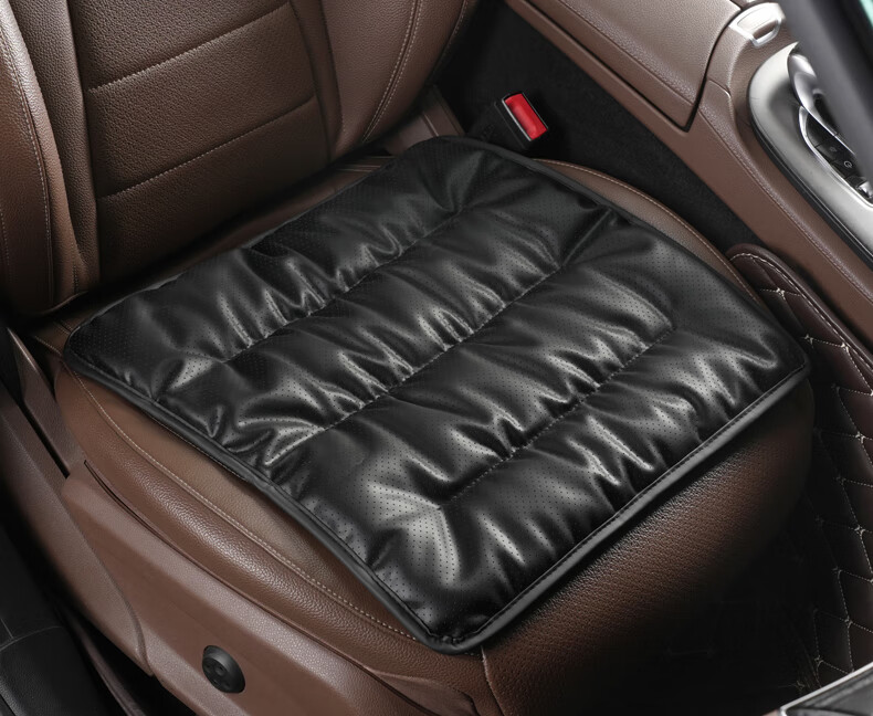 Dijialun Car Seat Cushion, Summer Universal, High-End Feel, Soft And Breathable Leather, Single Seat Cover, Coffee Color 6
