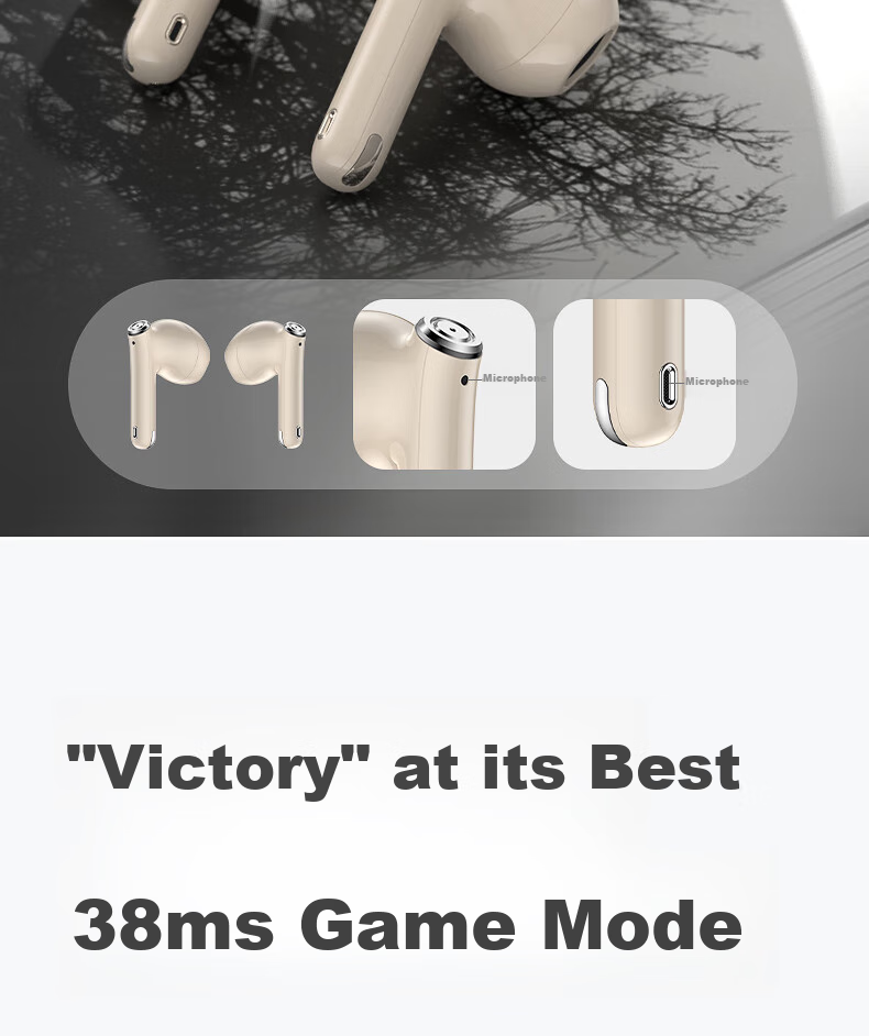 IKF Find Air5 LDAC True Wireless Bluetooth Earbuds Music Sports Semi-In-Ear Gaming Low Latency Dual Host Bluetooth 6.0 Classic White 13