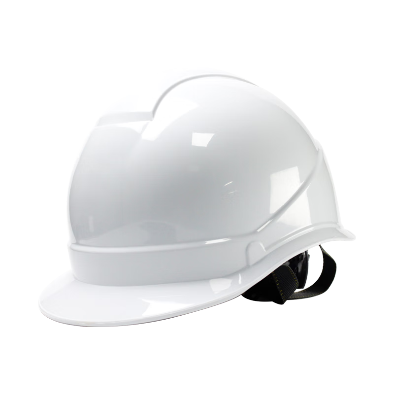 George Barton Safety Helmet ABS Construction Hard Hat White National Standard Certified Electrical Insulation Premium Leadership Engineering Safety Helmet High-Grade ABS Ribbed Model